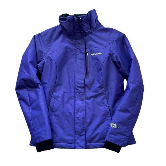 COLUMBIA Powderhouse Jacket Purple Size Small - Picture 1 of 8